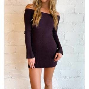 NEW COTTON CANDY espresso time sweater dress in brown